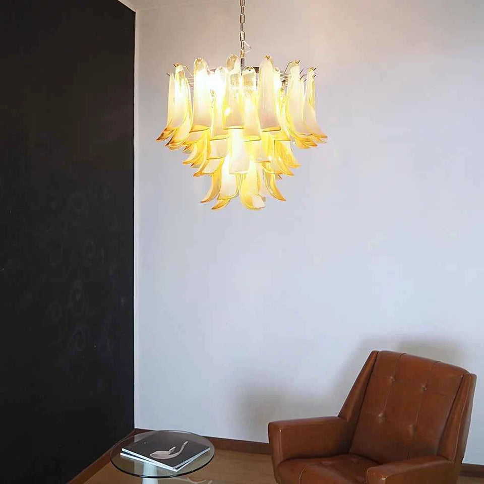 glass chandelier - detail view