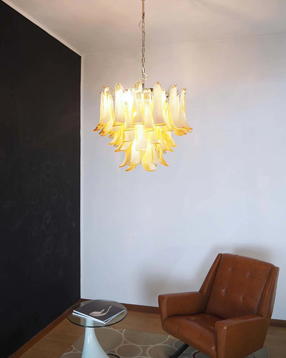 glass chandelier - close-up detail