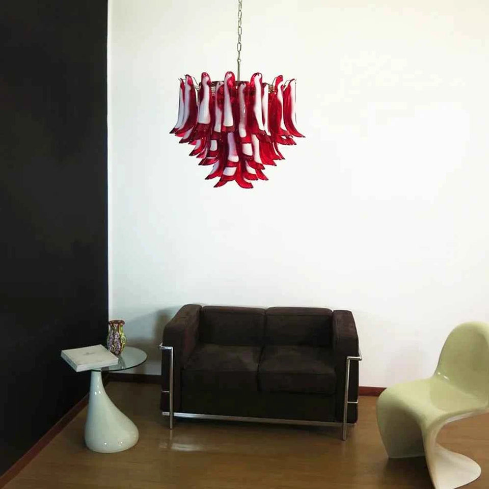 glass chandelier - detail view