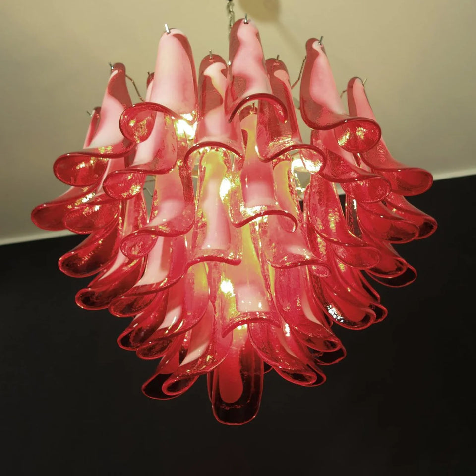 glass chandelier - close-up detail