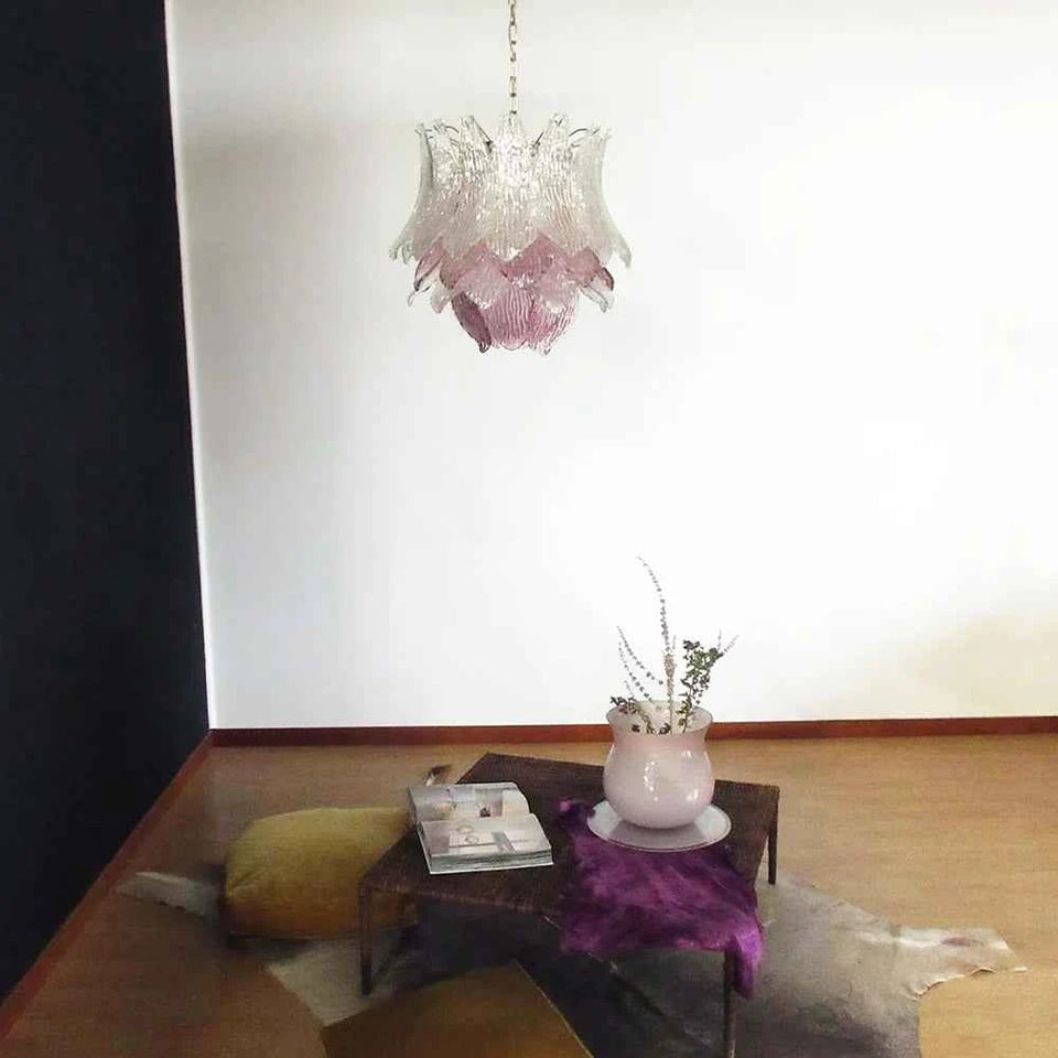 glass chandelier - detail view