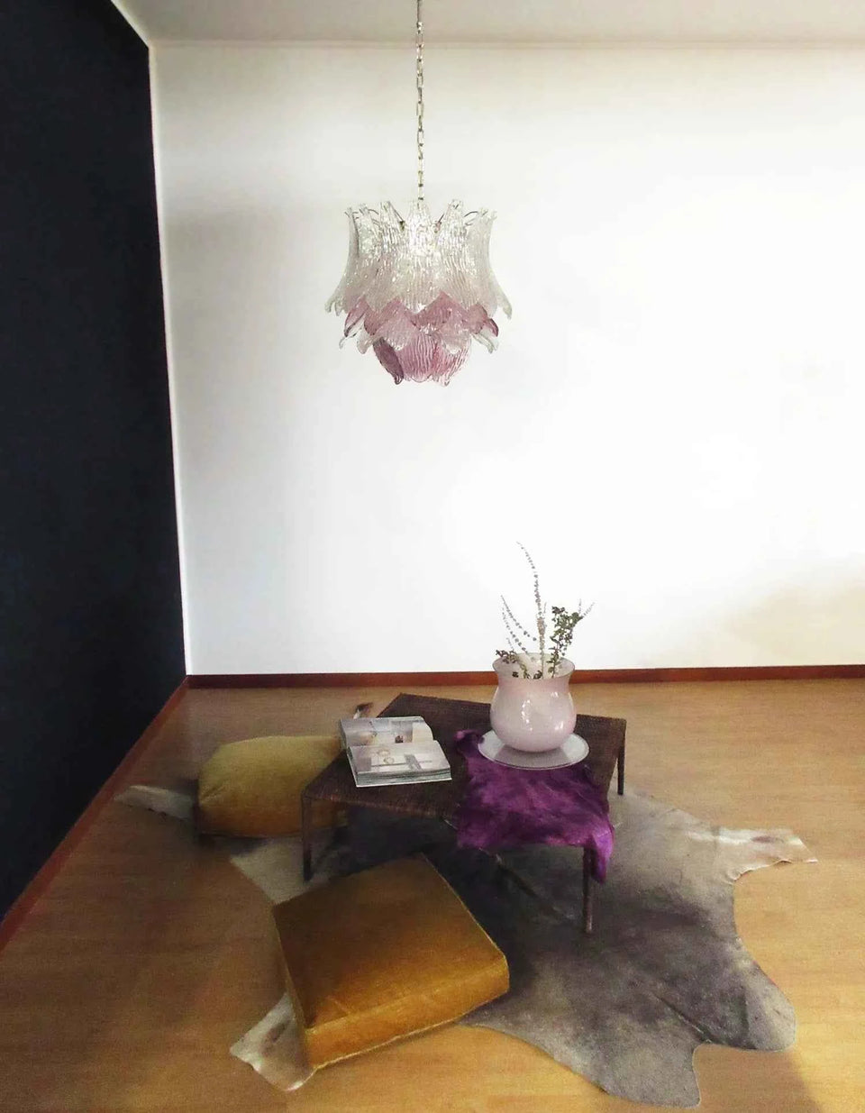 glass chandelier - back view