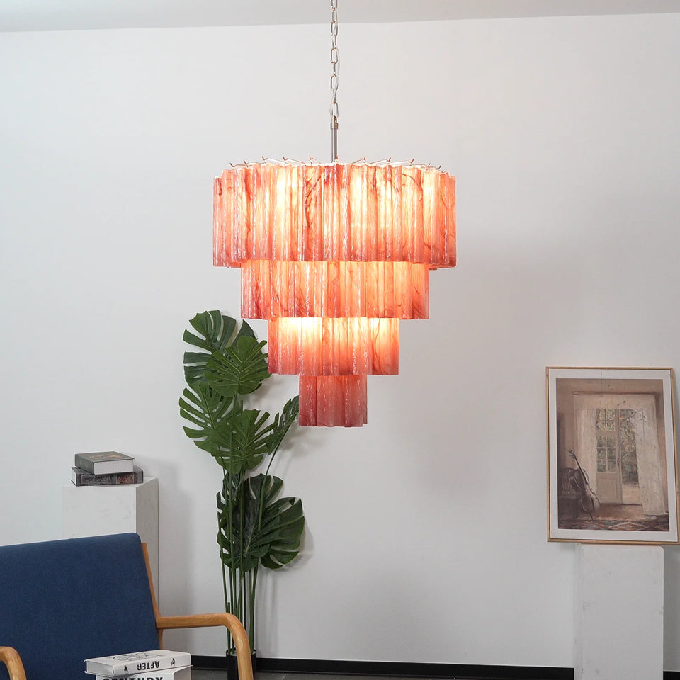 glass chandelier - back view