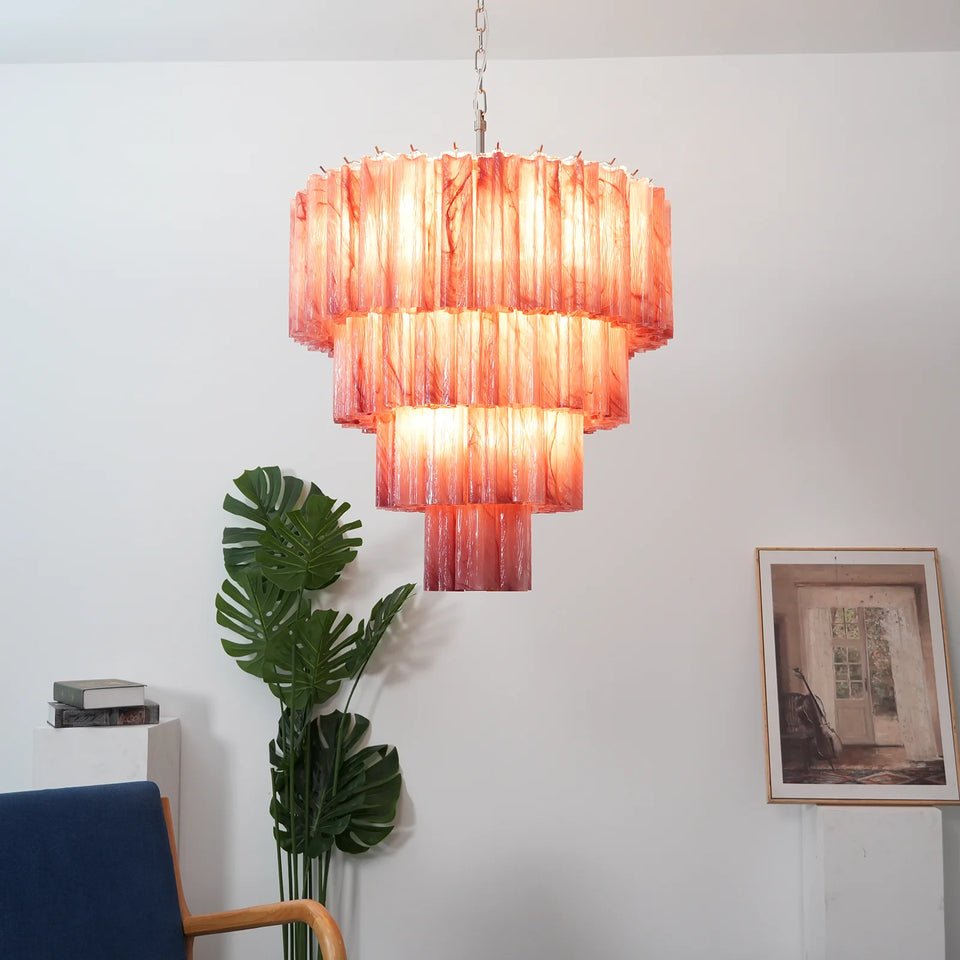 glass chandelier - lifestyle setting