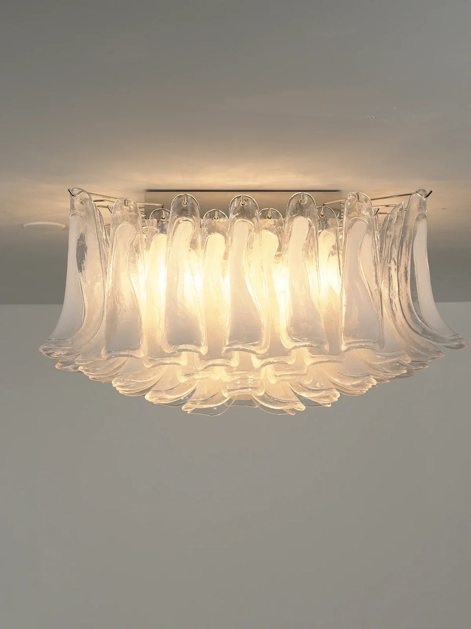 Murano Style Glass Petal Ceiling Light