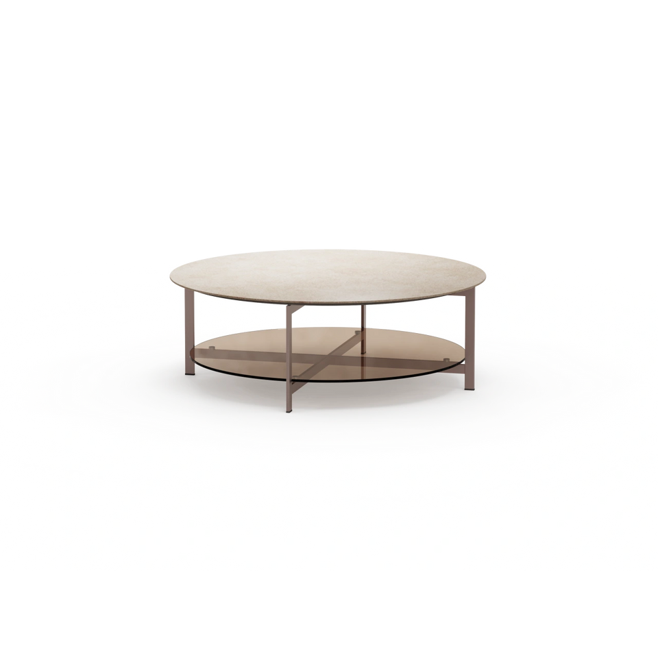 Theo Two-Tier Round Coffee Table