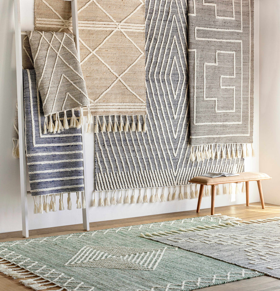 Azra Tasseled Jute&Wool Rug - Clearance