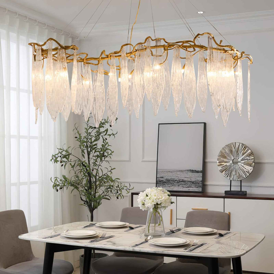 Niagara Brass Crystal Chandelier