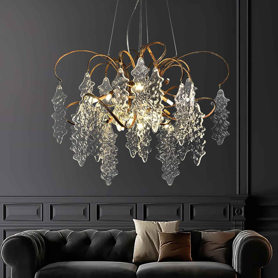 Luxury Niagara Round Glass Chandelier