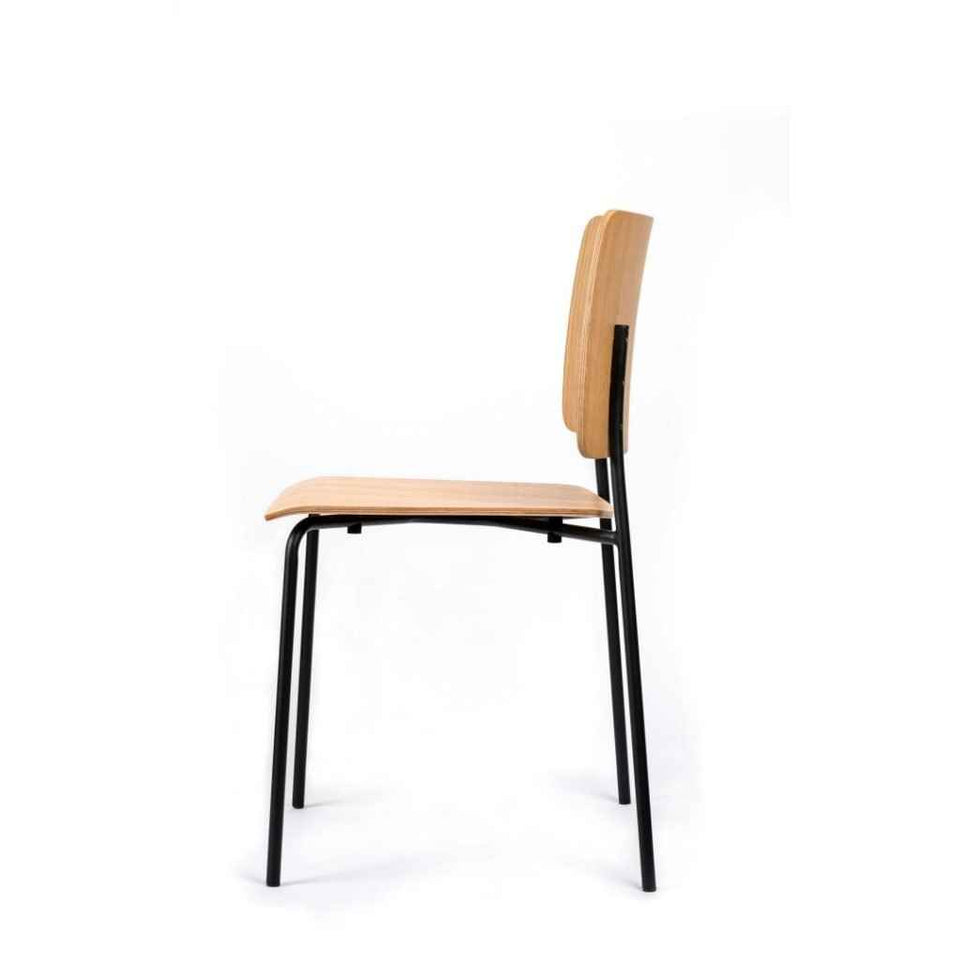 Mia Chair With Metal Base