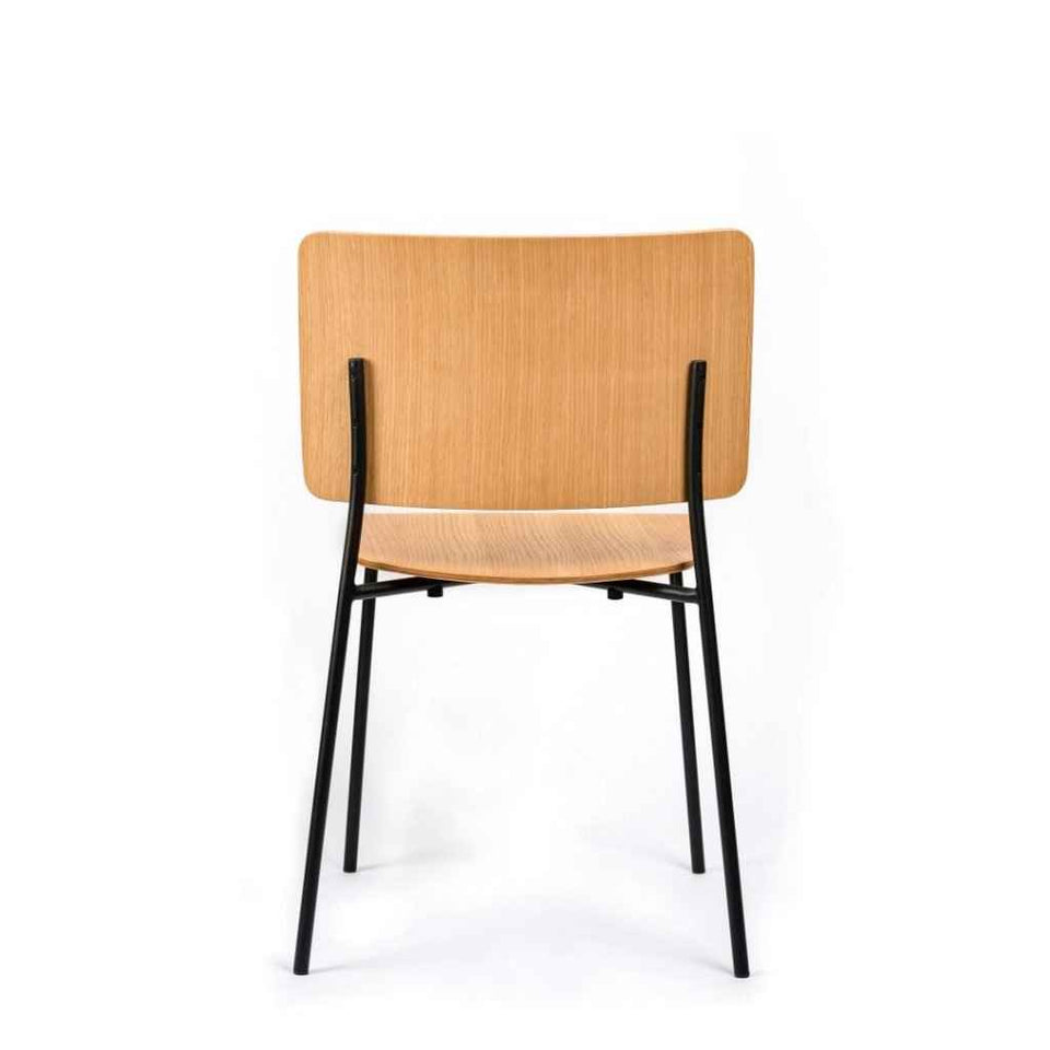 Mia Chair With Metal Base
