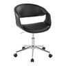 Chrome Metal, Black PU
