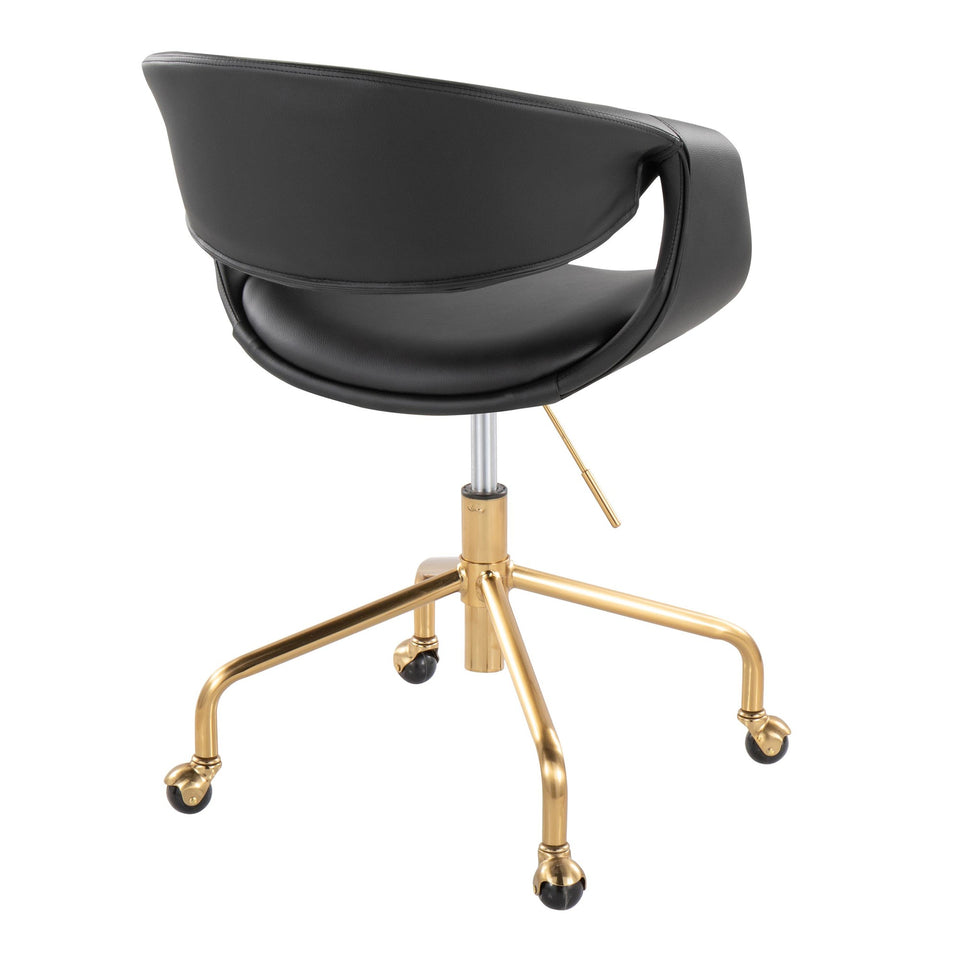 Curvo Upholstered 4-star Task Chair