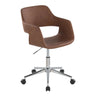 Chrome Metal, Brown PU