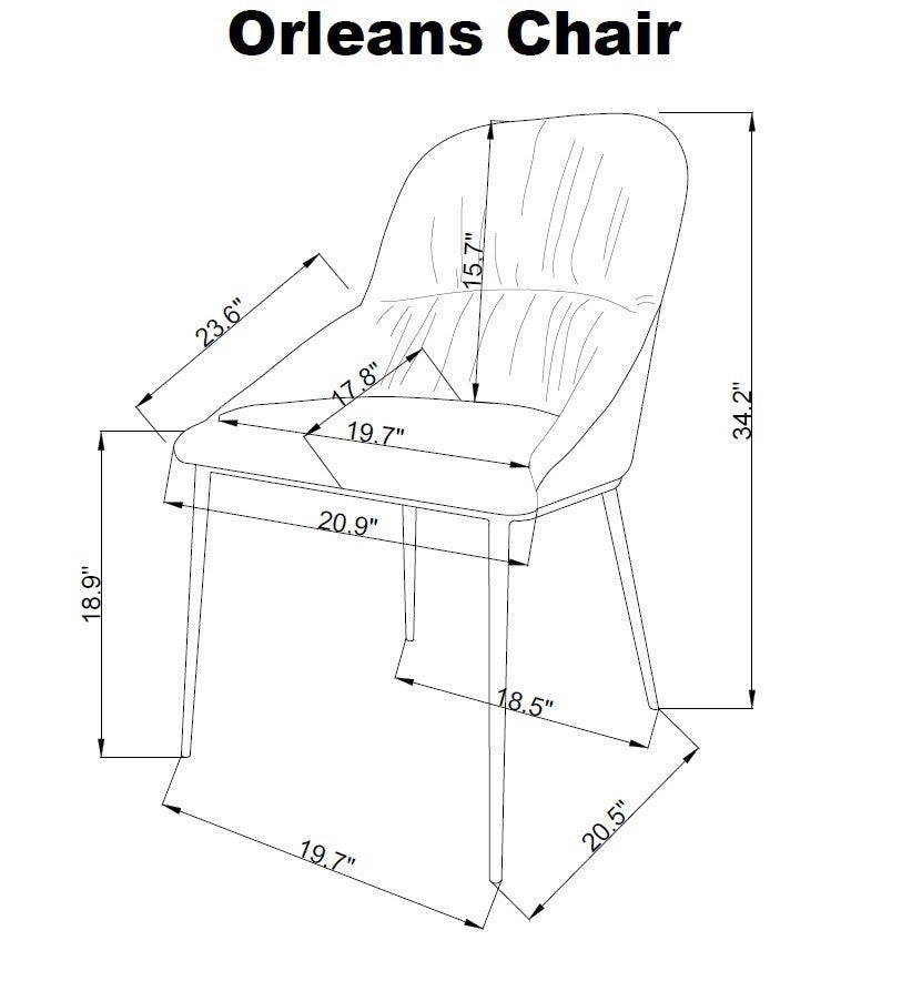 MC Orleans Chair Light Grey