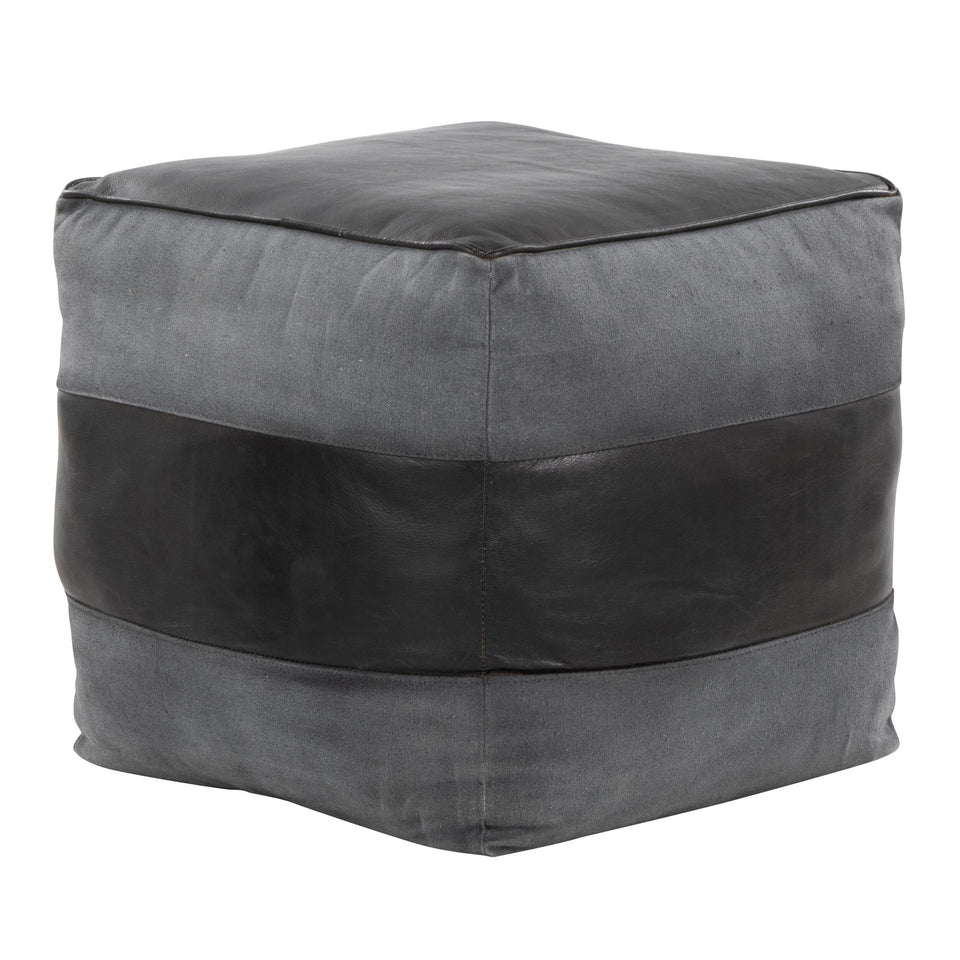 Cobbler Canvas Pouf