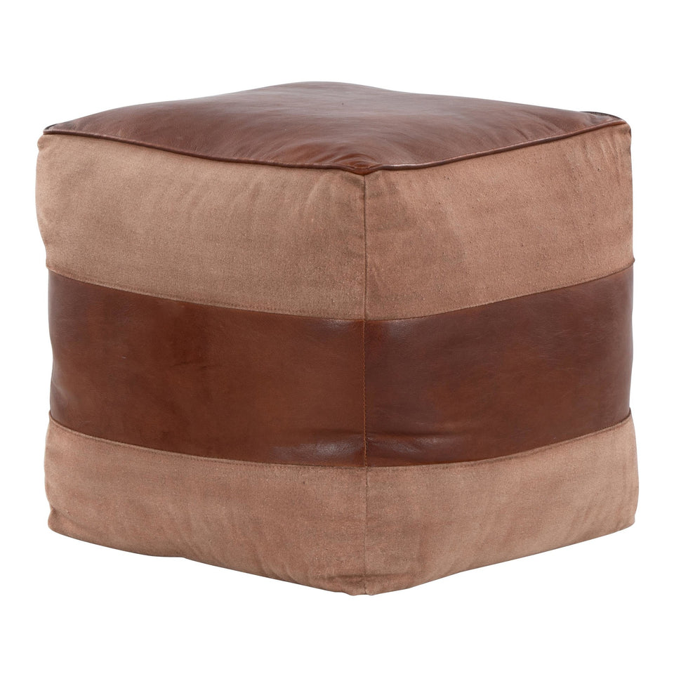 Cobbler Canvas Pouf