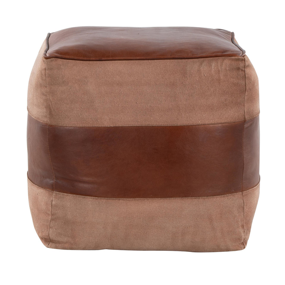 Cobbler Canvas Pouf