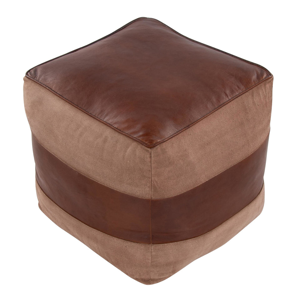 Cobbler Canvas Pouf
