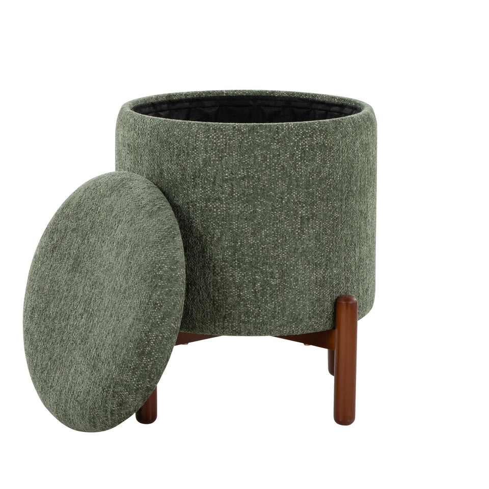 Daniella Wood Storage Ottoman