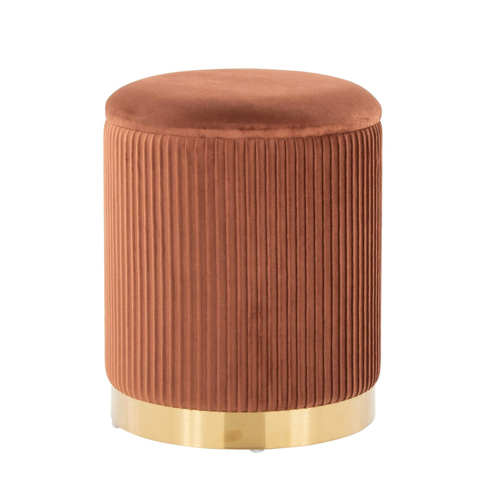 Marla Nesting Pleated Ottoman Set
