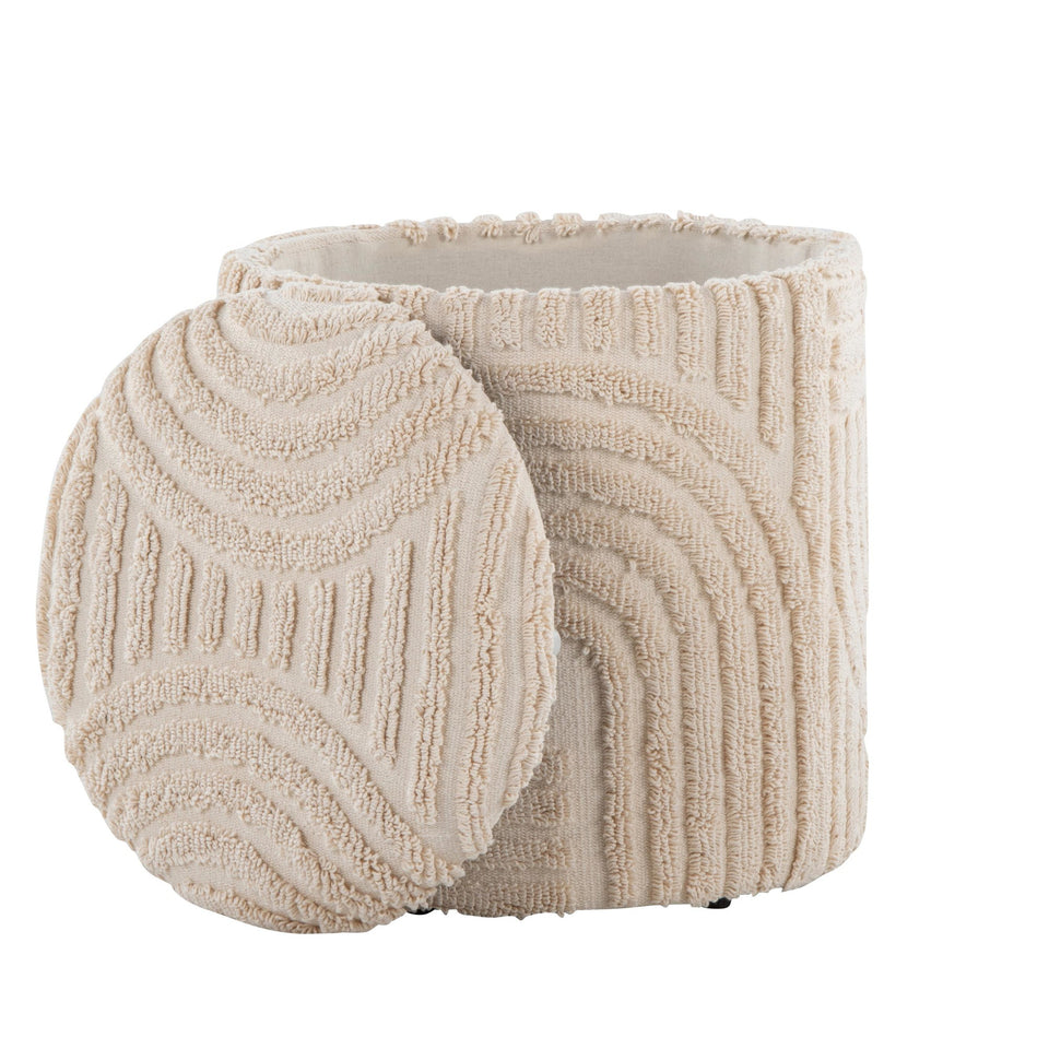 Tahoe 18" Sand Ottoman