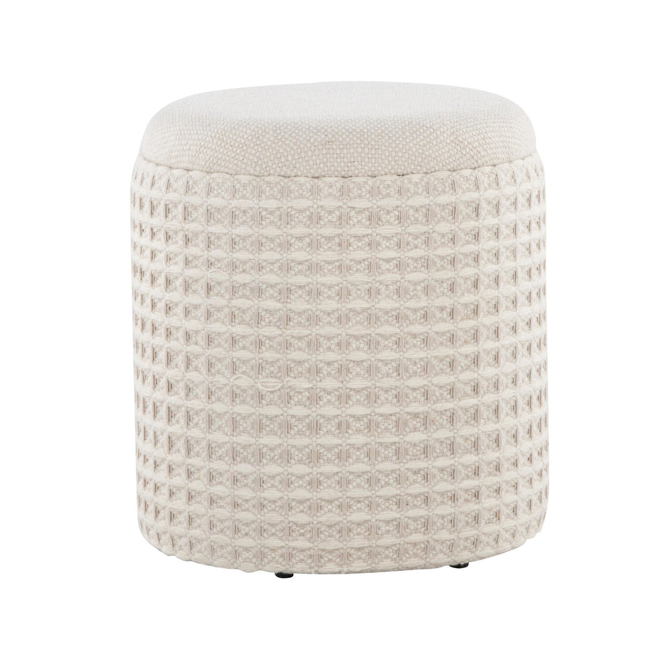 Tahoe 18" Waffle Ottoman
