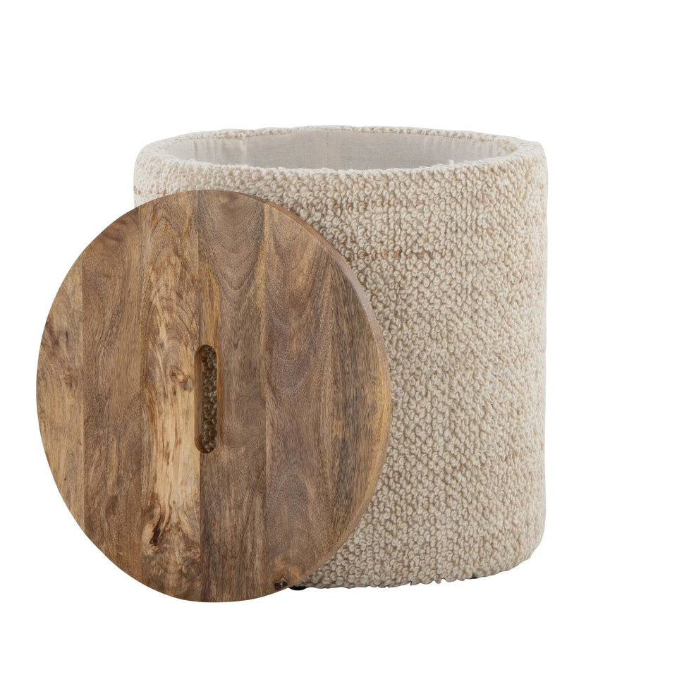 Tahoe 17" Wood Ottoman