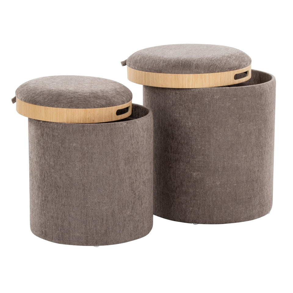 Tray Nesting Ottoman Set