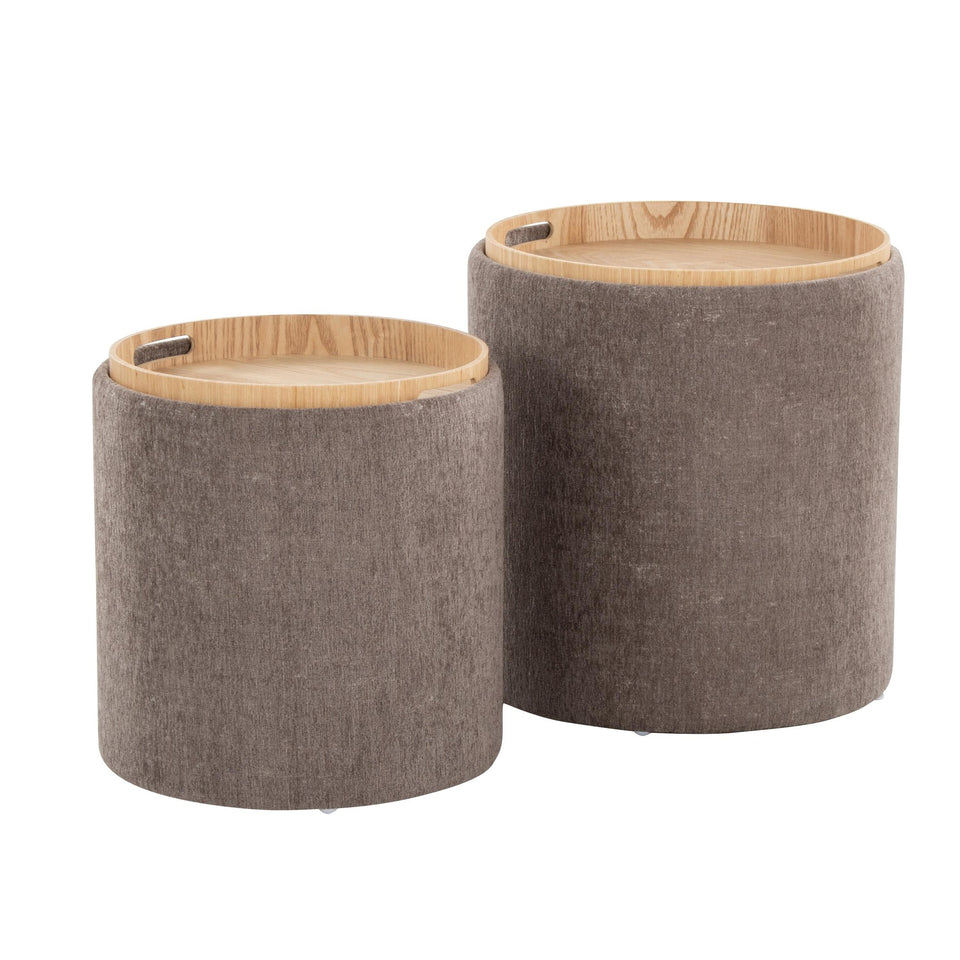 Tray Nesting Ottoman Set