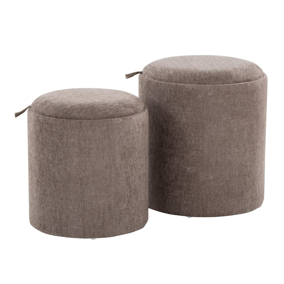 Tray Nesting Ottoman Set