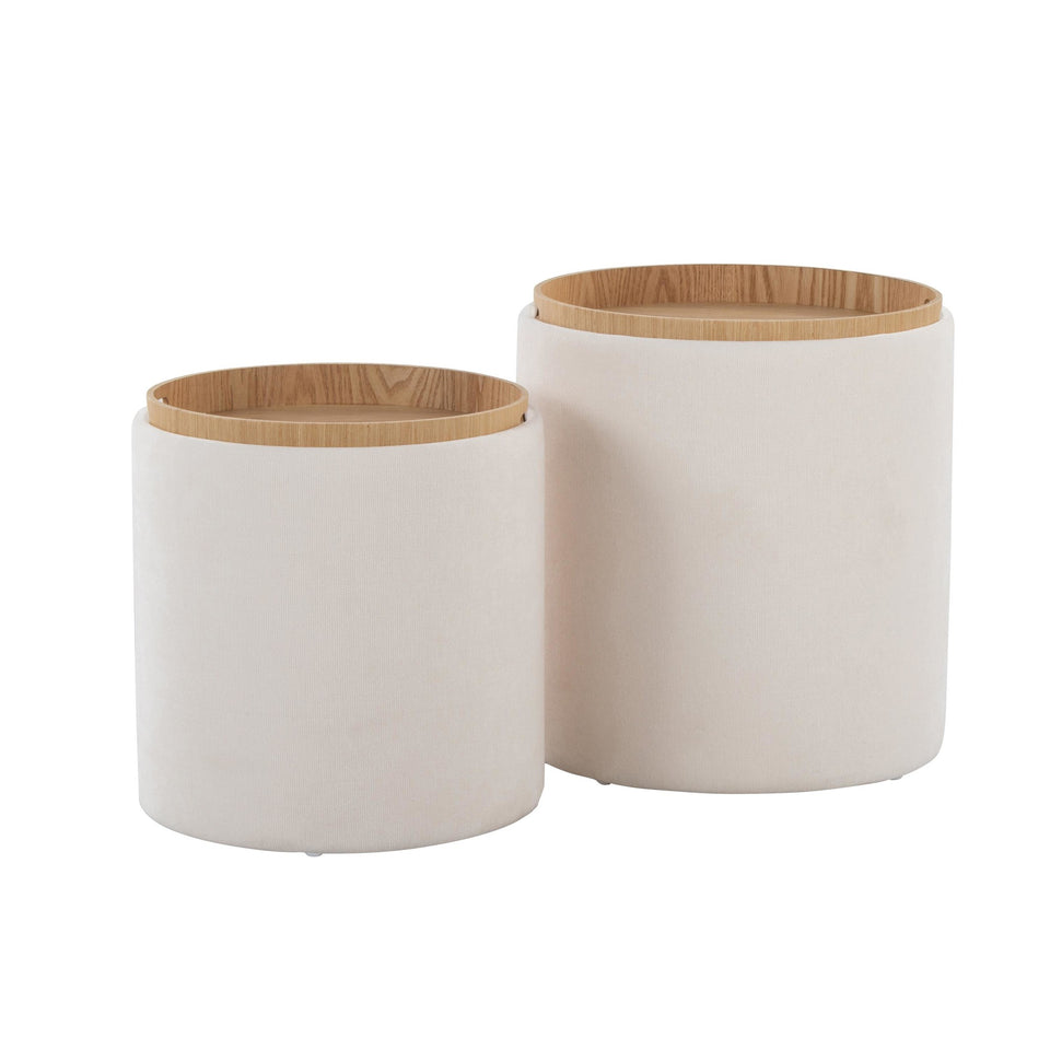 Tray Nesting Ottoman Set