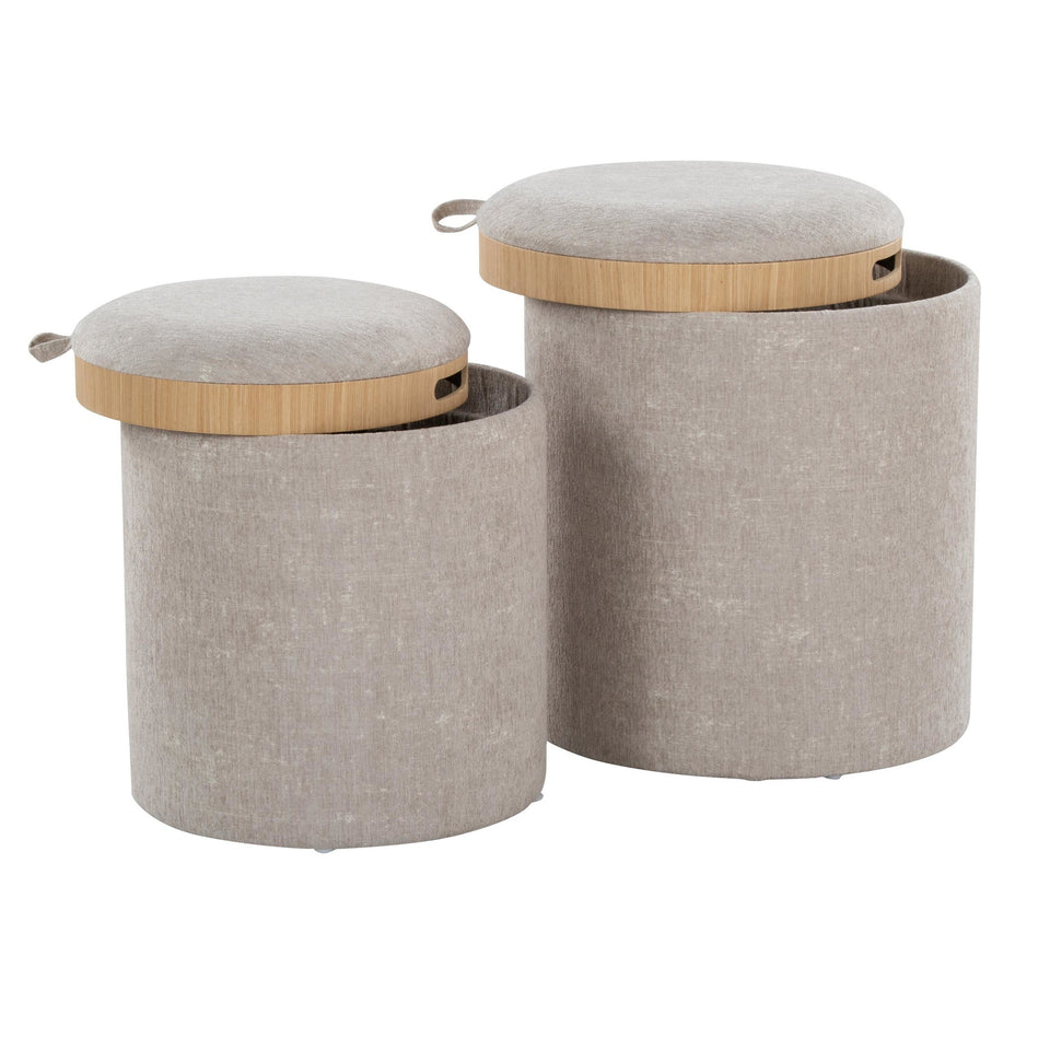 Tray Nesting Ottoman Set