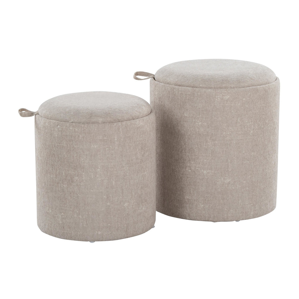 Tray Nesting Ottoman Set