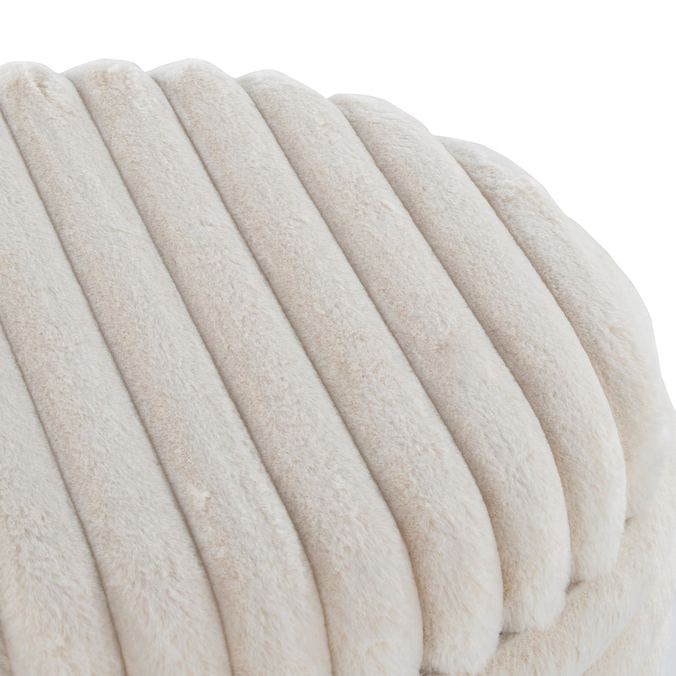Tray Plush Storage Ottoman Set