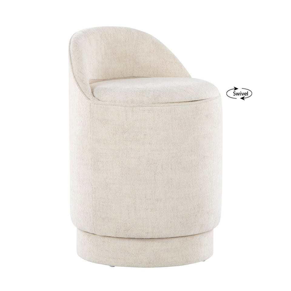 Marla 18" Upholstered Vanity Stool