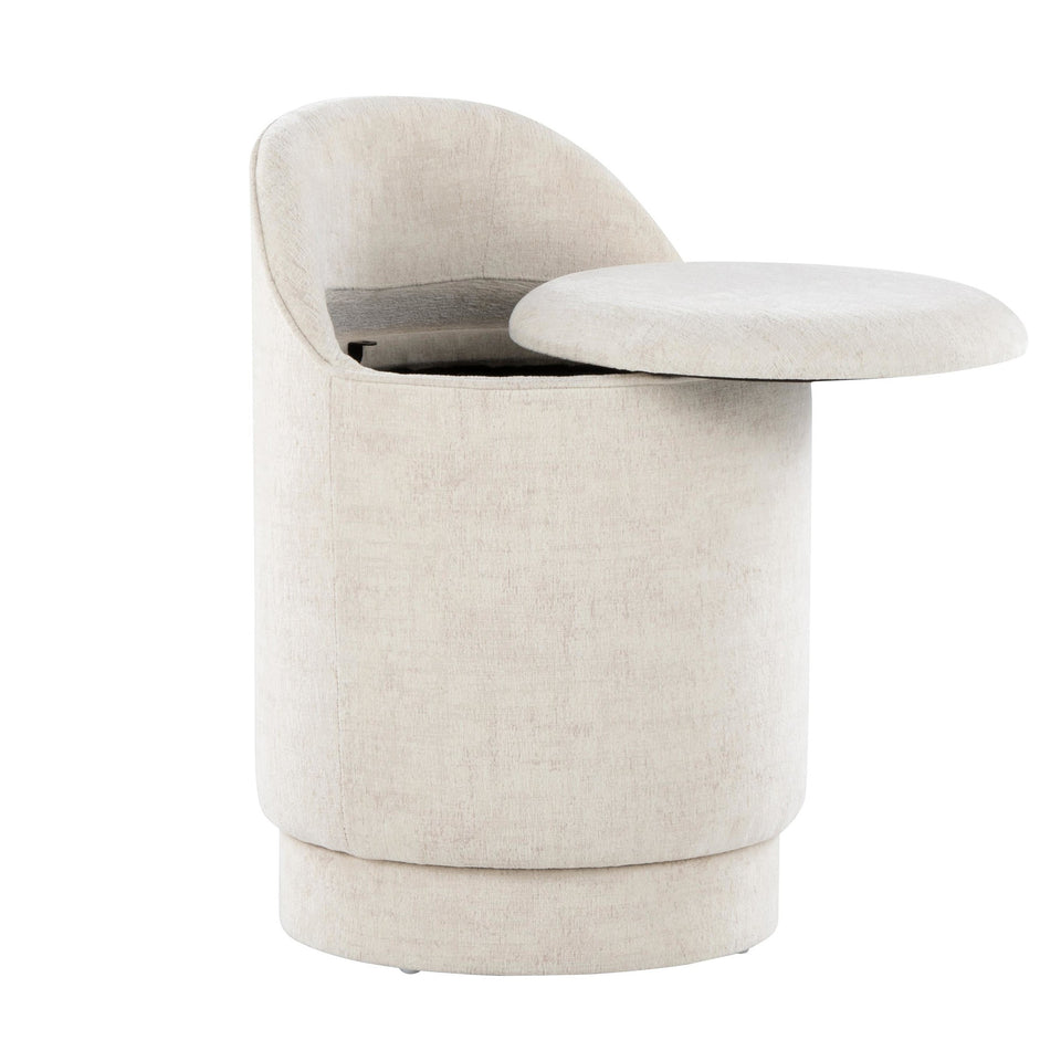 Marla 18" Upholstered Vanity Stool