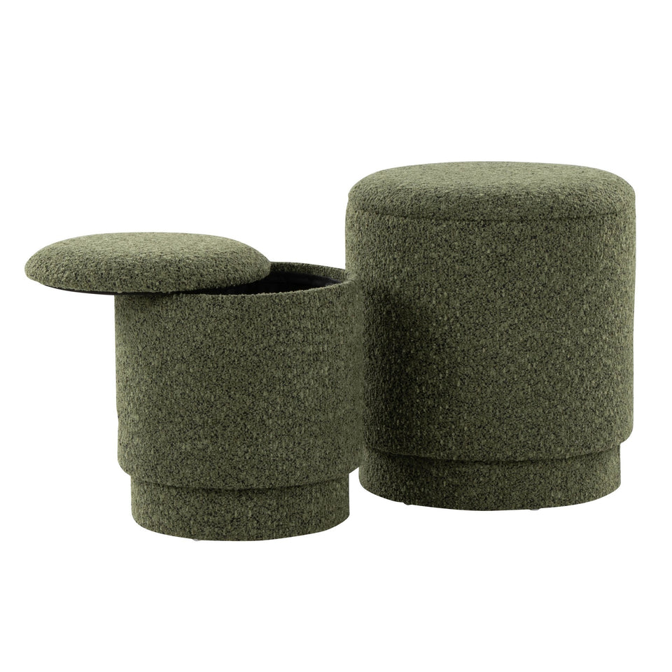 Marla Upholstered Ottoman Set