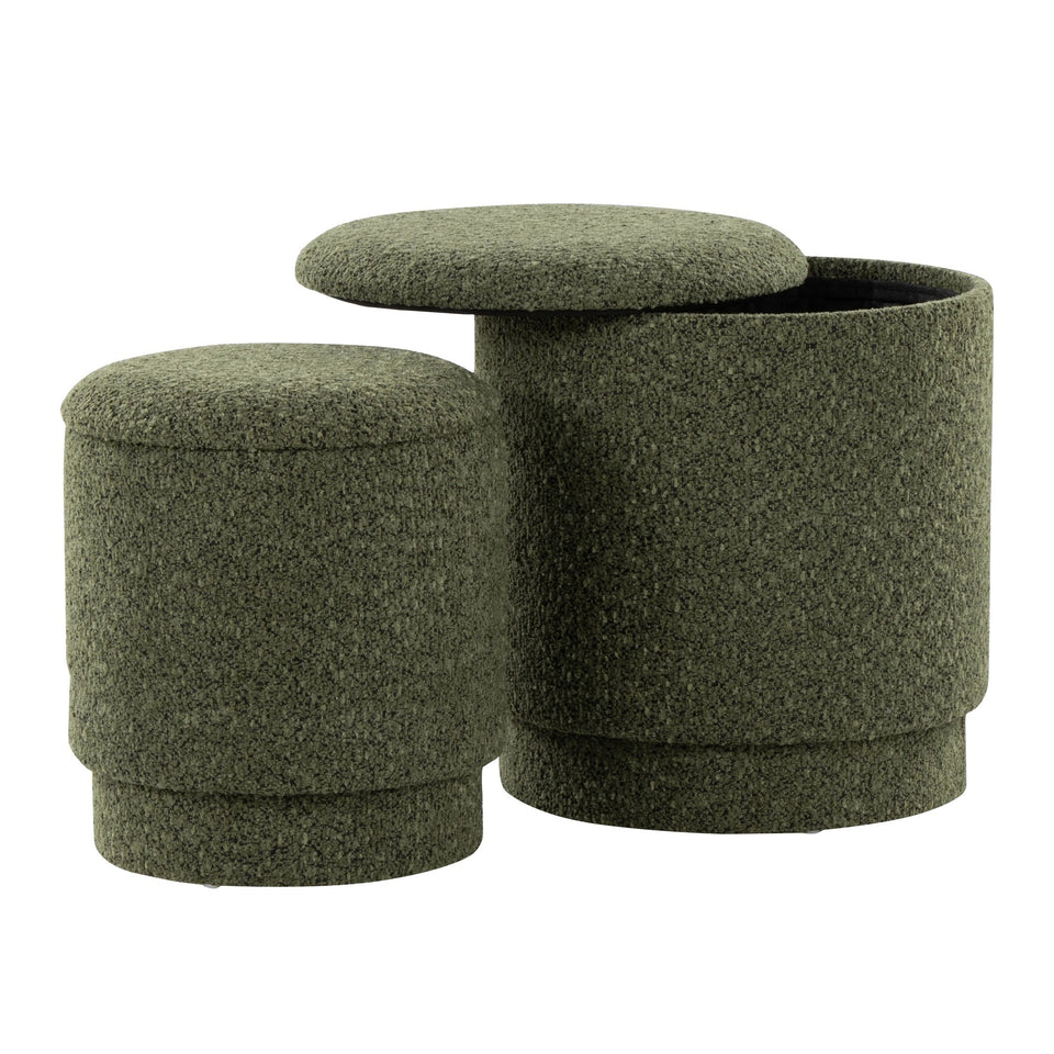 Marla Upholstered Ottoman Set