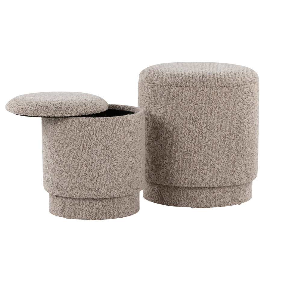 Marla Upholstered Ottoman 2-piece Set