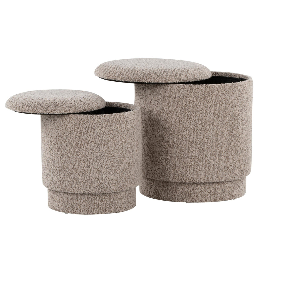 Marla Upholstered Ottoman 2-piece Set