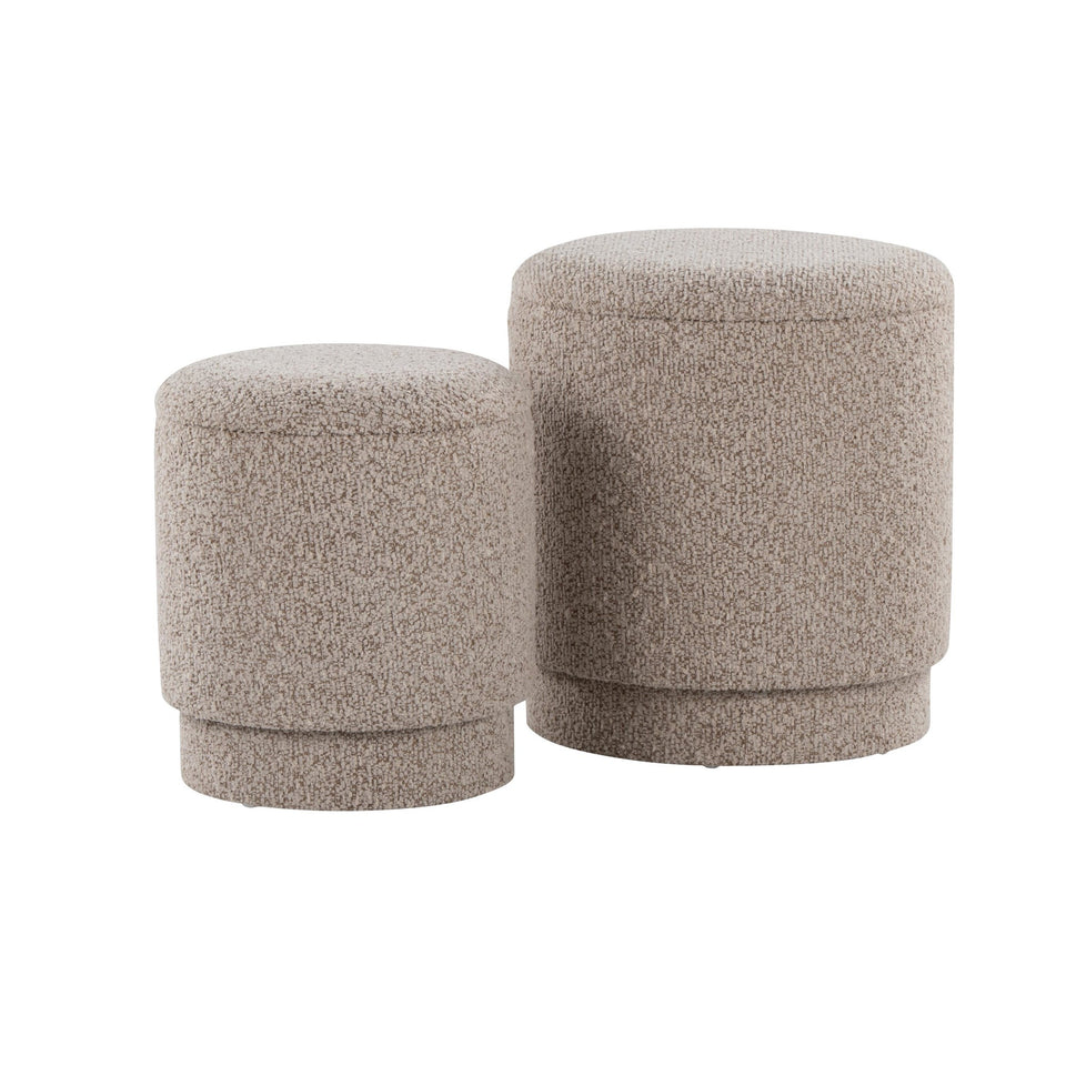 Marla Upholstered Ottoman 2-piece Set