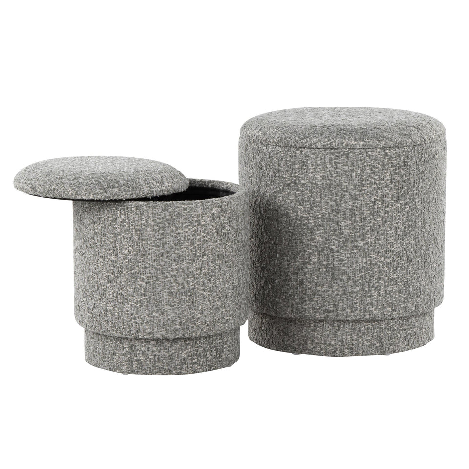 Marla Upholstered Ottoman Set