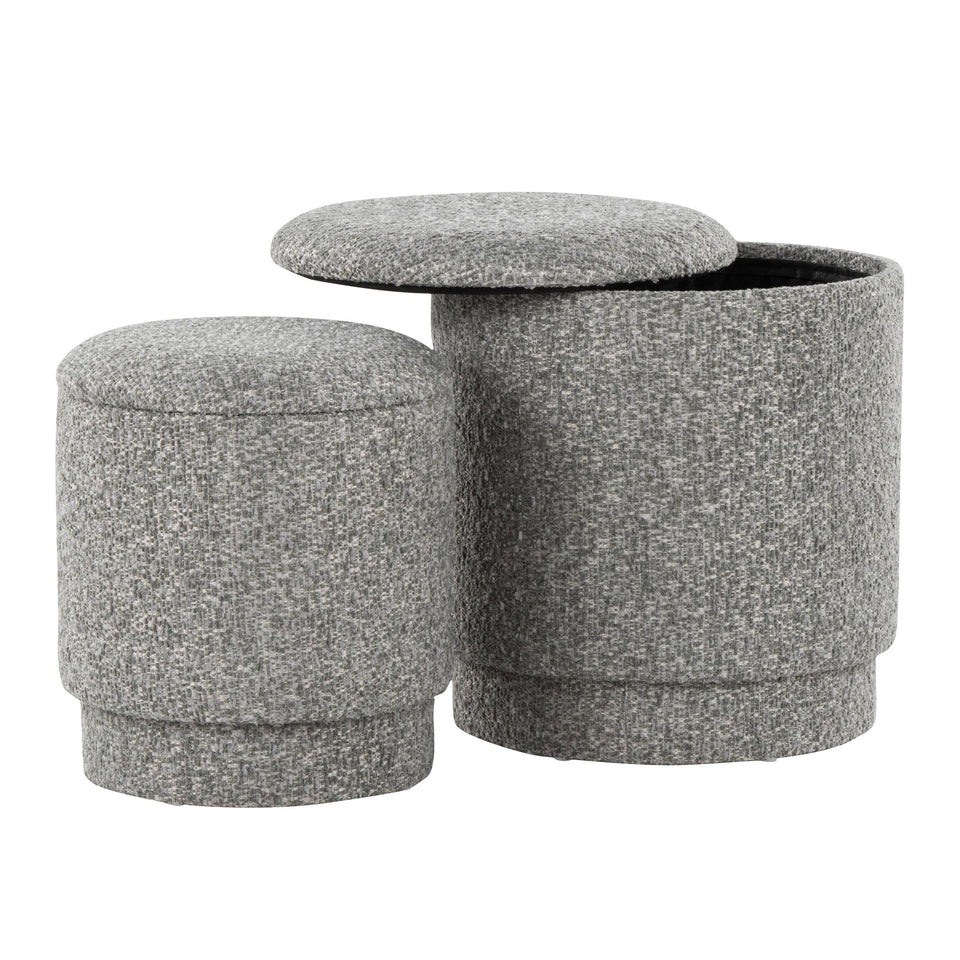 Marla Upholstered Ottoman Set