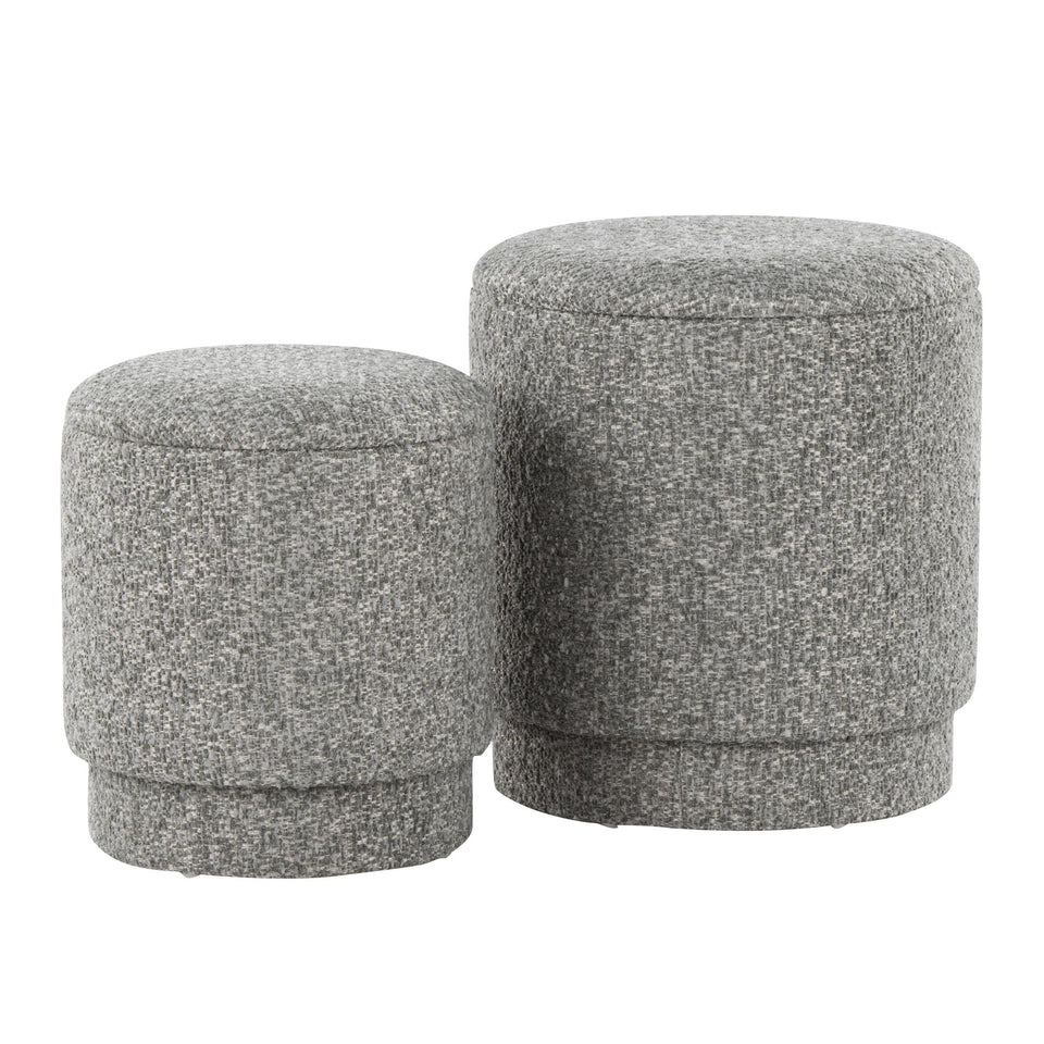 Marla Upholstered Ottoman Set