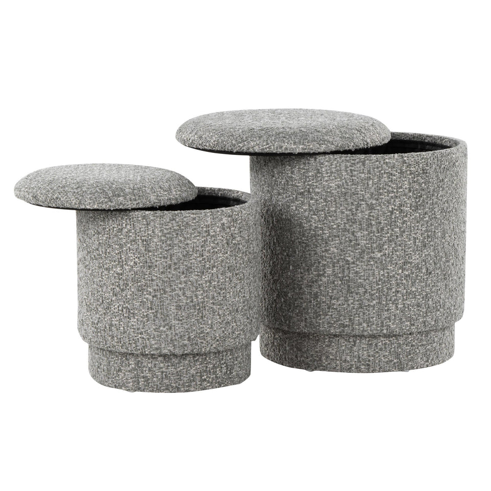 Marla Upholstered Ottoman Set
