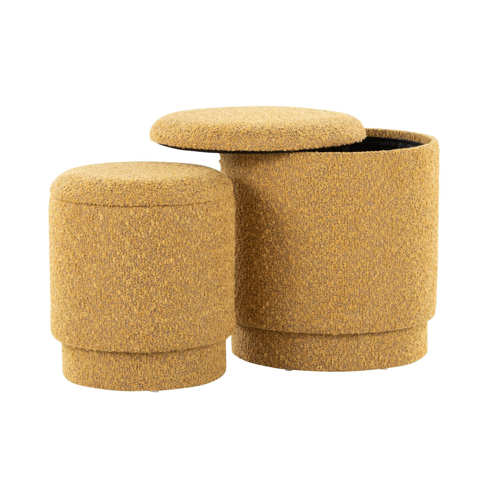 Marla Upholstered Ottoman Set