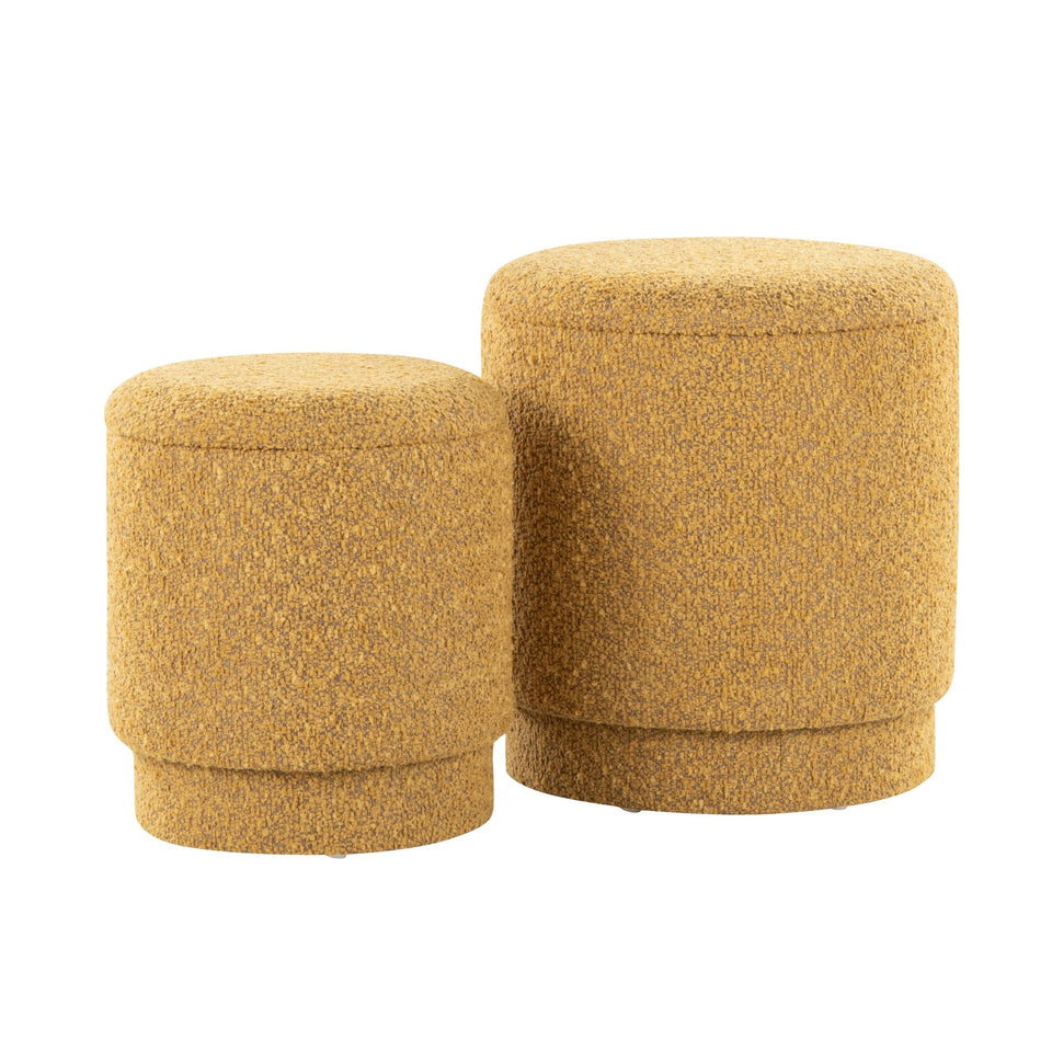Marla Upholstered Ottoman Set