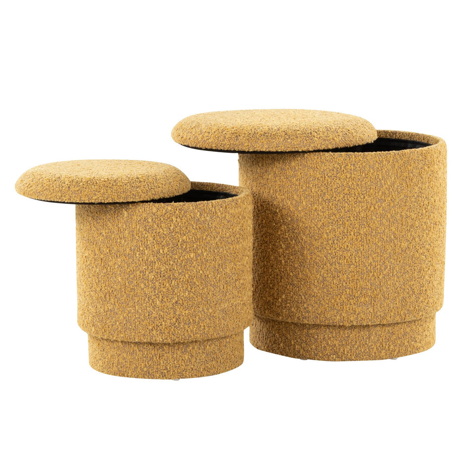 Marla Upholstered Ottoman Set
