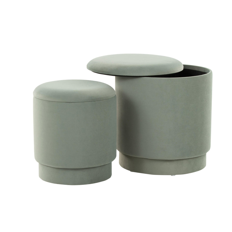 Marla Upholstered Ottoman Set
